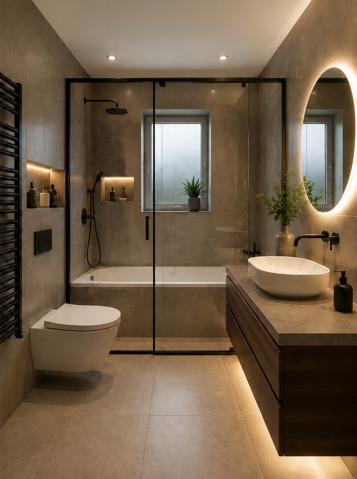 Moderne badkamer