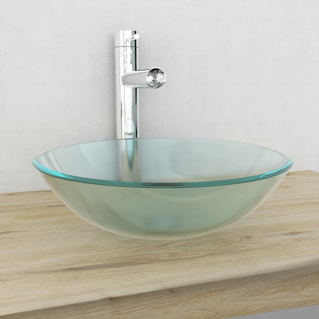 Wasbak Gehard Glas 42 Cm Transparant