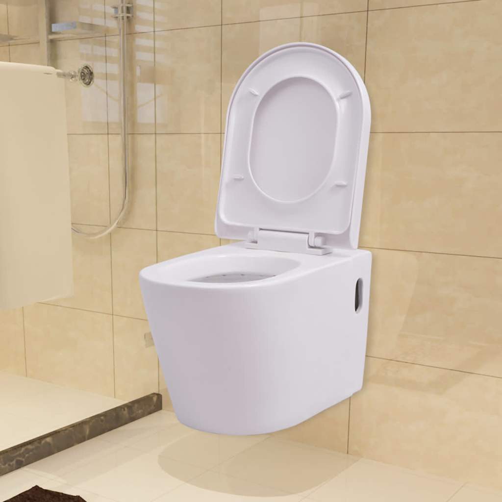 Hangend Toilet Met Verborgen Stortbak Keramiek