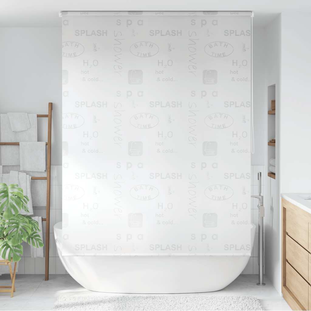 Rolgordijn Voor Douche Wit