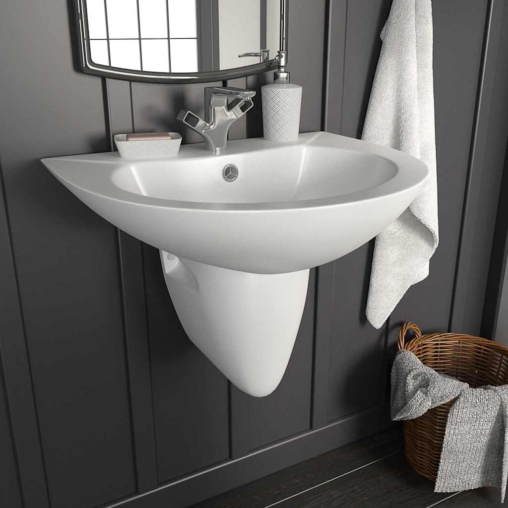 Wasbak Wit 52 X 45 X 49 Cm Geglazuurd Keramiek