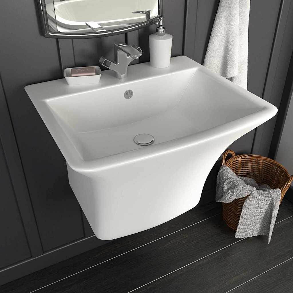 Wasbak Wit 53 X 44 X 37 Cm Geglazuurd Keramiek