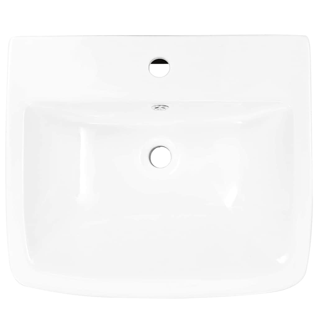 Wasbak Wit 53 X 44 X 37 Cm Geglazuurd Keramiek