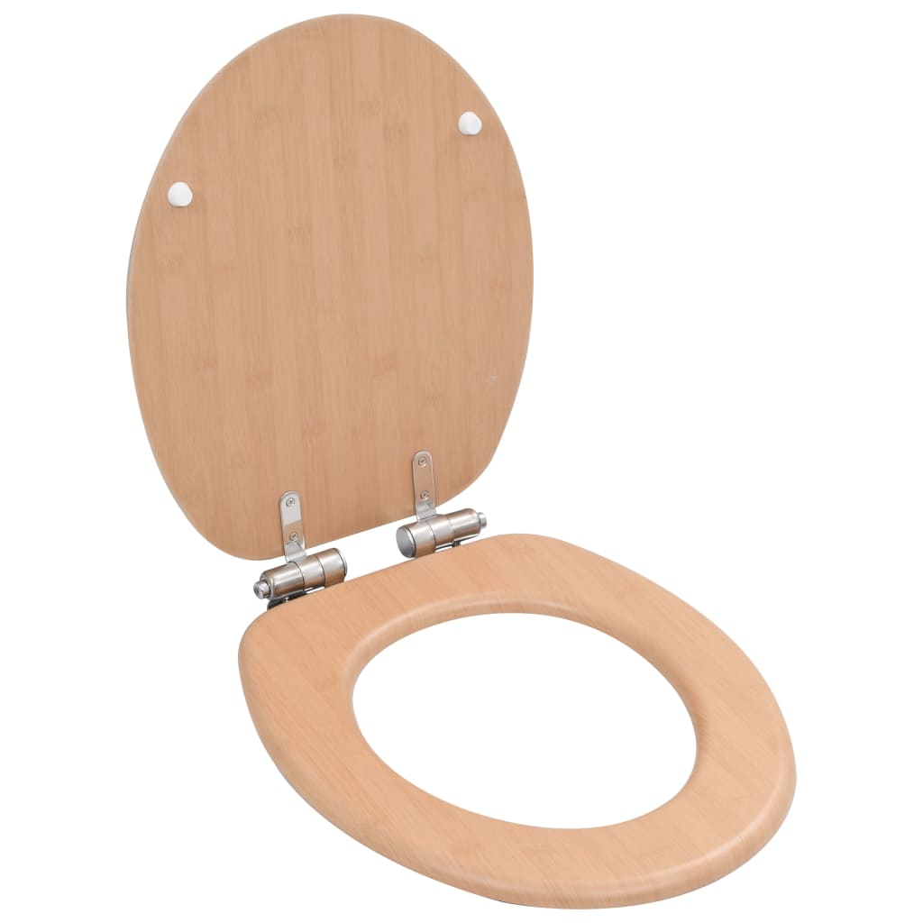 Toiletbril Soft-Close Simpel Ontwerp Mdf Wit