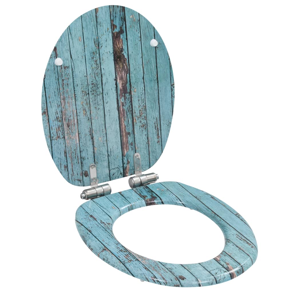 Toiletbril Soft-Close Simpel Ontwerp Mdf Wit