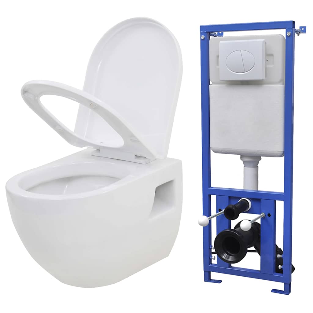 Hangend Toilet Met Verborgen Stortbak Keramiek