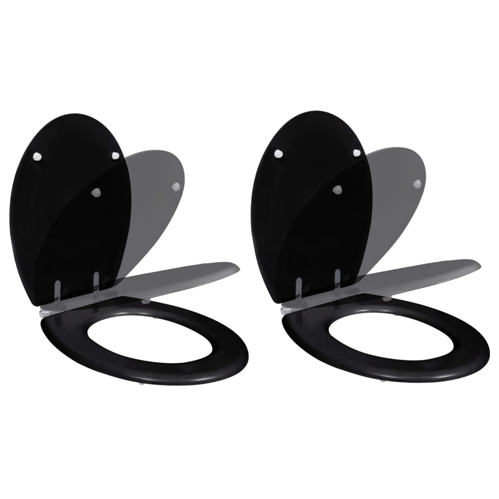 Toiletbrillen Met Deksel 2 St Mdf