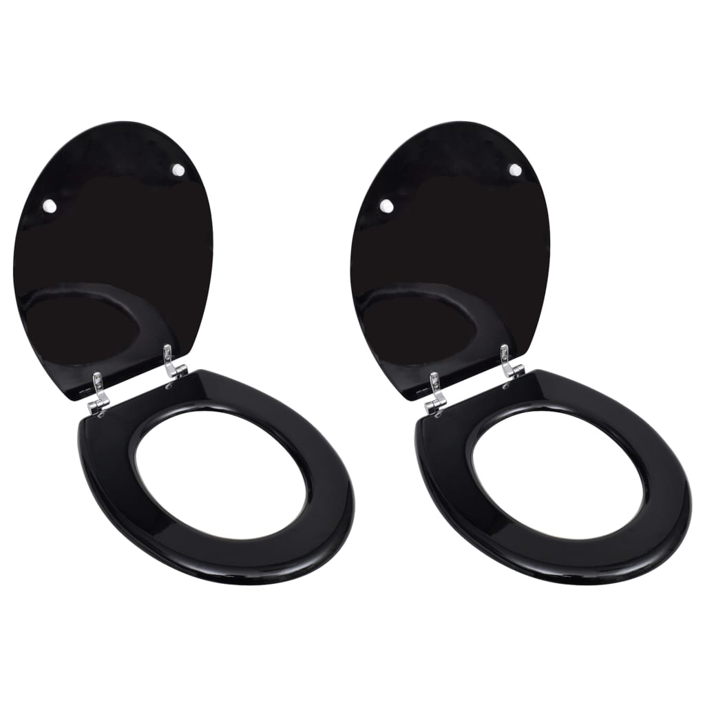 Toiletbrillen Met Deksel 2 St Mdf