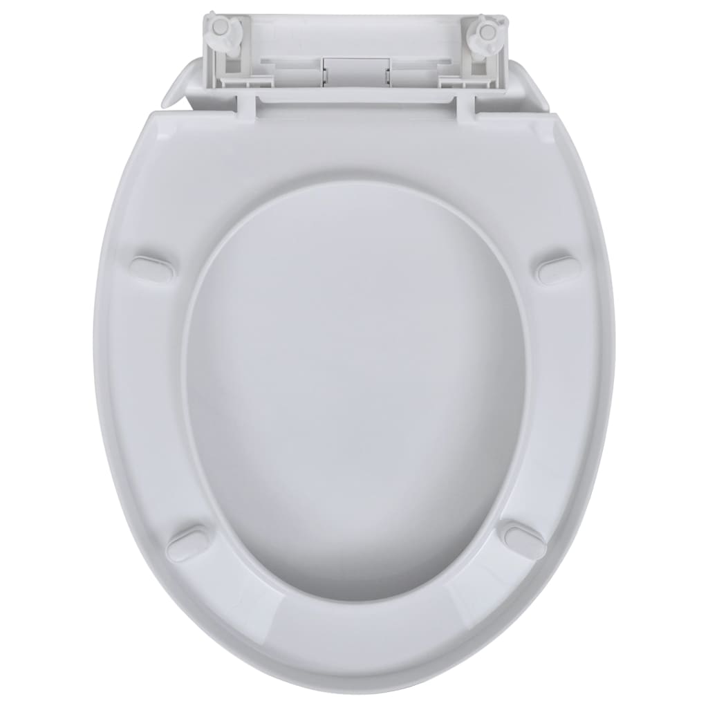 Toiletbrillen Met Soft-Close Deksels 2 St Kunststof Wit
