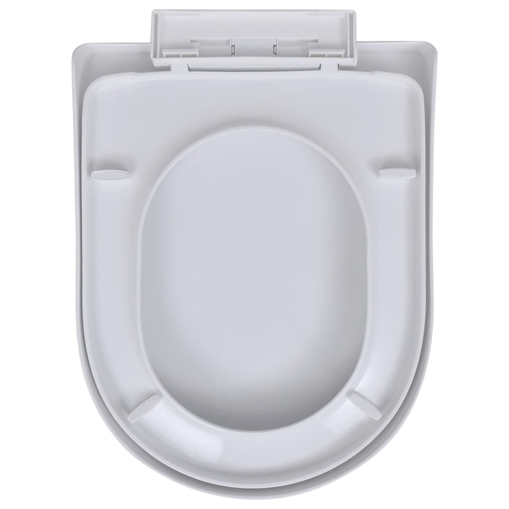 Toiletbrillen Met Soft-Close Deksels 2 St Kunststof Wit