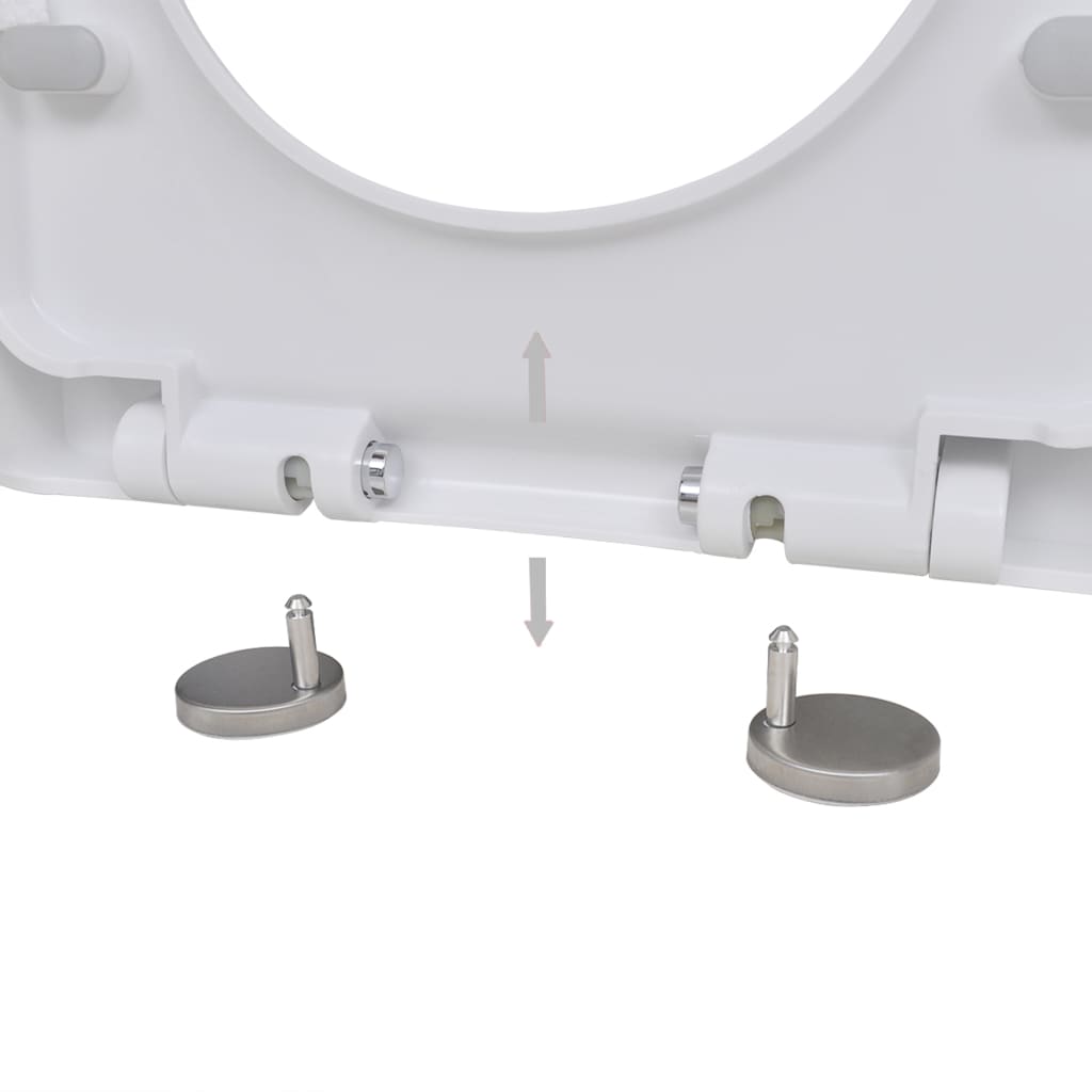 Toiletbrillen Met Soft-Close Deksels 2 St Kunststof Wit
