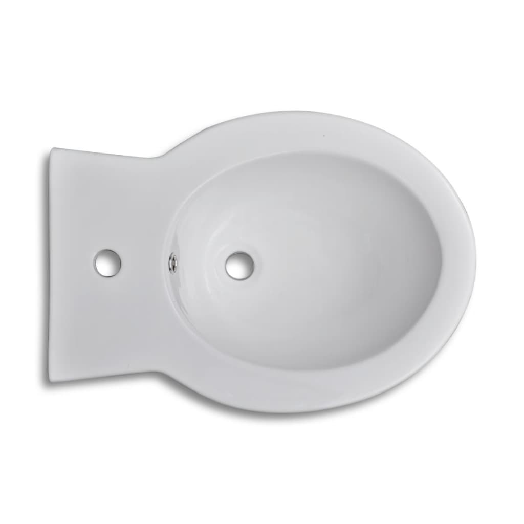 Staand Bidet Rond Keramiek Wit