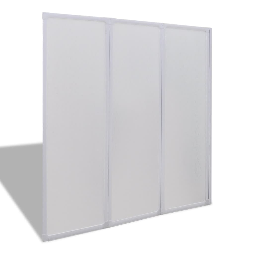 Badscherm 3 Panelen Vouwbaar 117 X 120 Cm