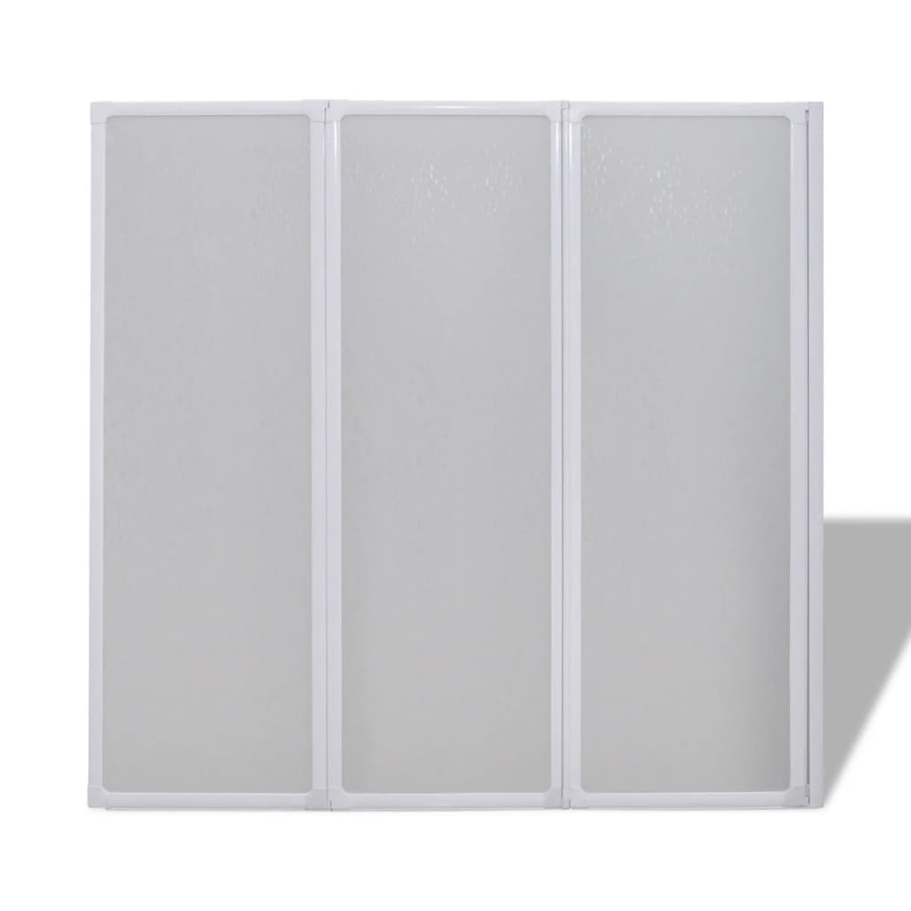 Badscherm 3 Panelen Vouwbaar 117 X 120 Cm
