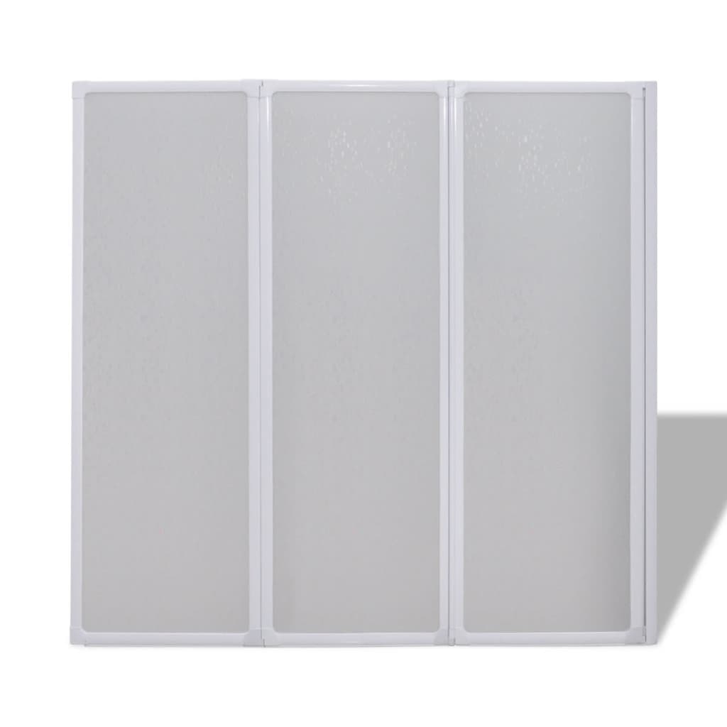 Badscherm 3 Panelen Vouwbaar 141 X 132 Cm