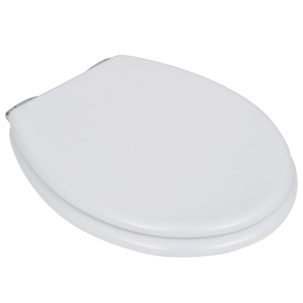 Toiletbril Soft-Close Simpel Ontwerp Mdf Wit