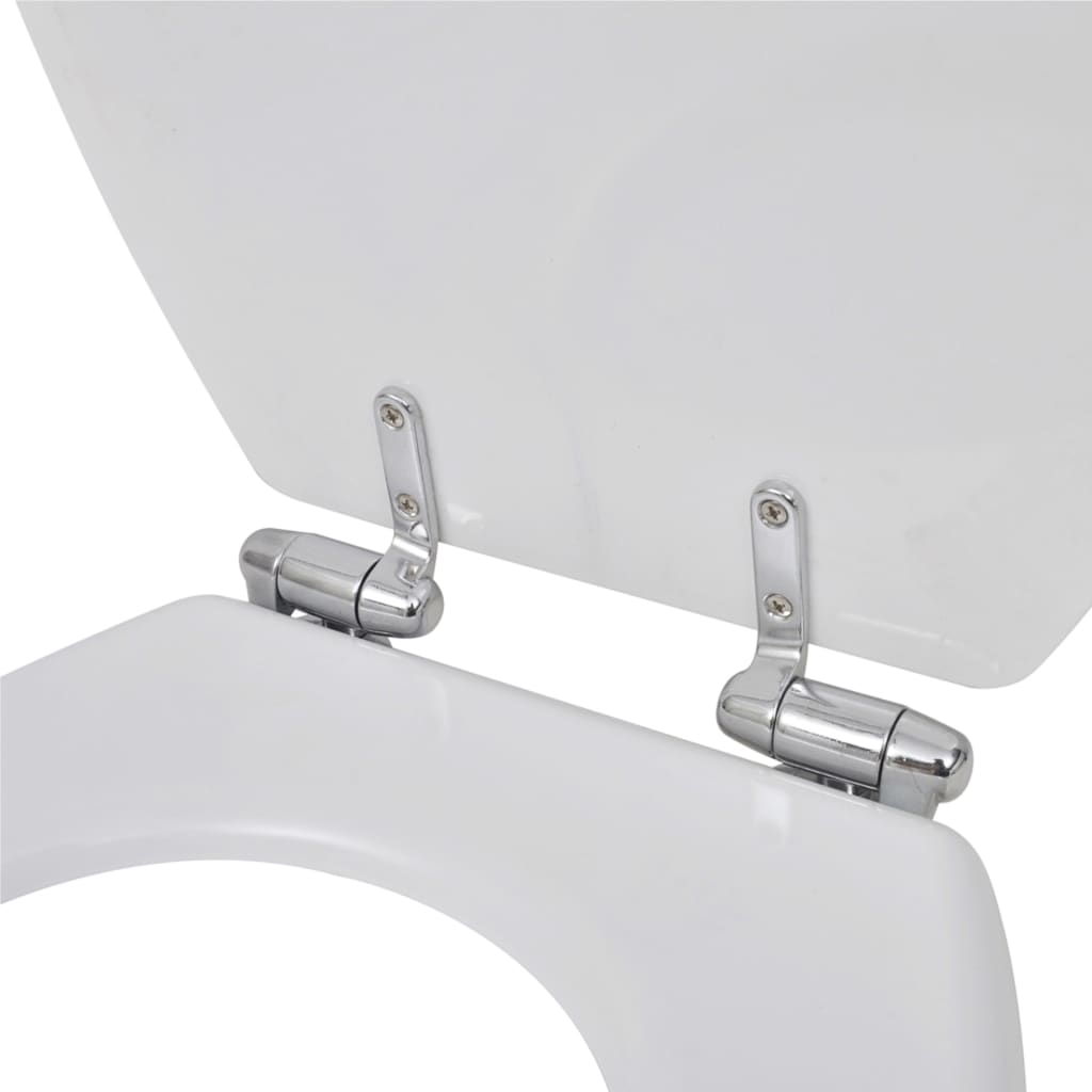 Toiletbril Soft-Close Simpel Ontwerp Mdf Wit