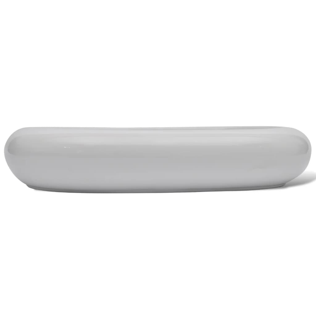 Luxe Keramische Wasbak Ovaal 63 X 42 Cm ()