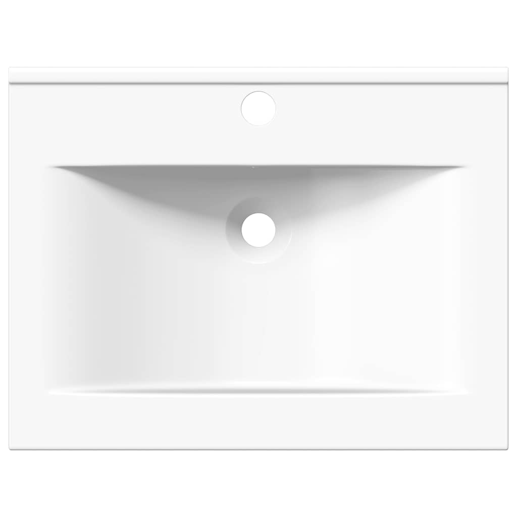 Wastafel Met Kraangat Rechthoekig 60X46 Cm Keramiek