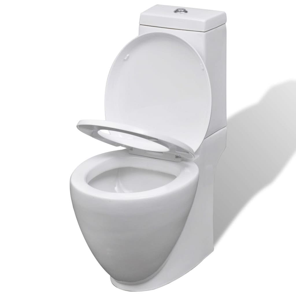 Toilet- En Bidetset Keramiek Wit