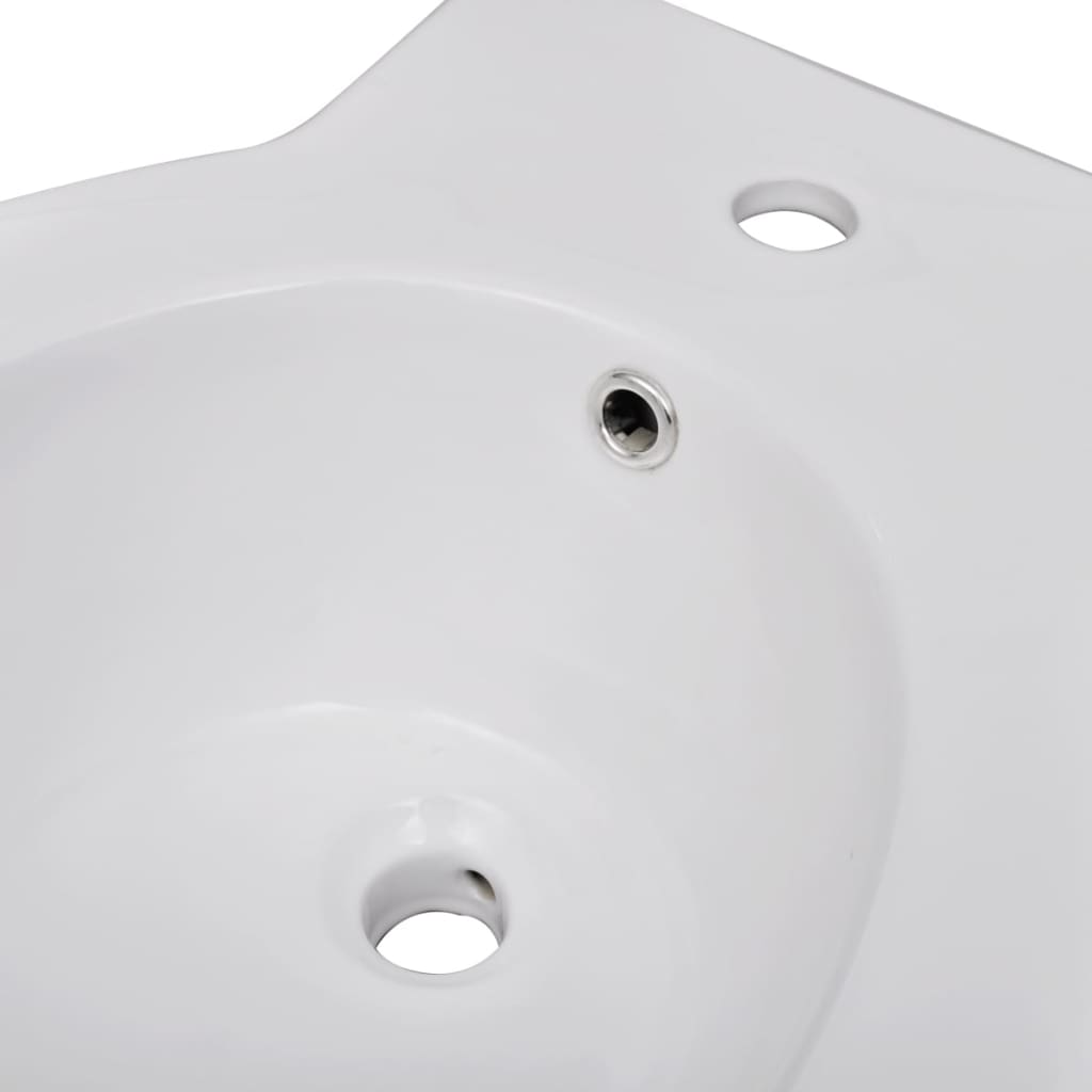 Toilet- En Bidetset Keramiek Wit