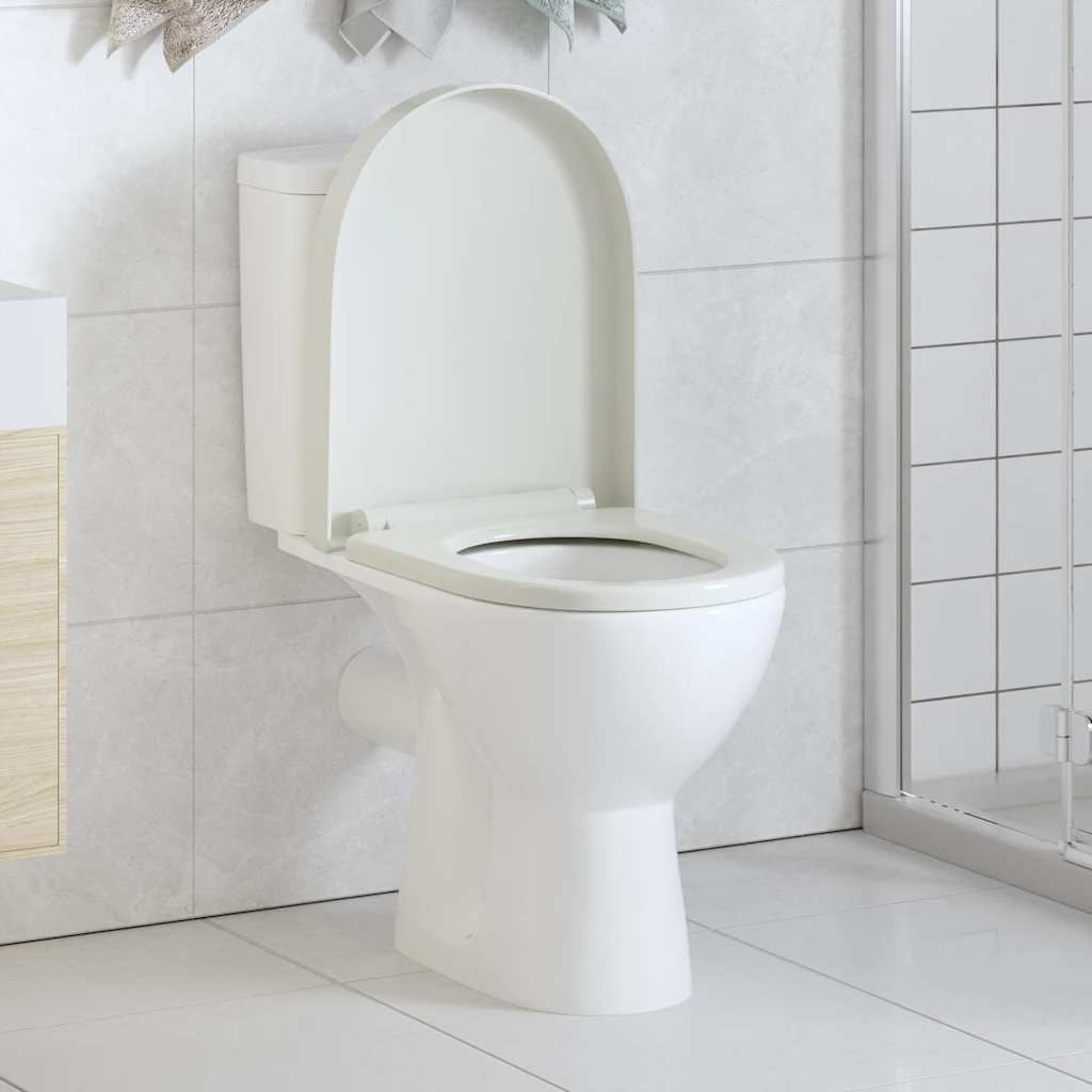 Toiletbril Soft-Close Met Quick-Release Ontwerp Vierkant