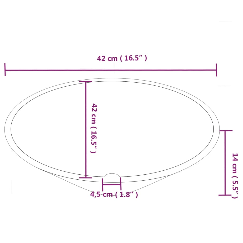 Wasbakken 2 St 42X42X14 Cm Keramiek