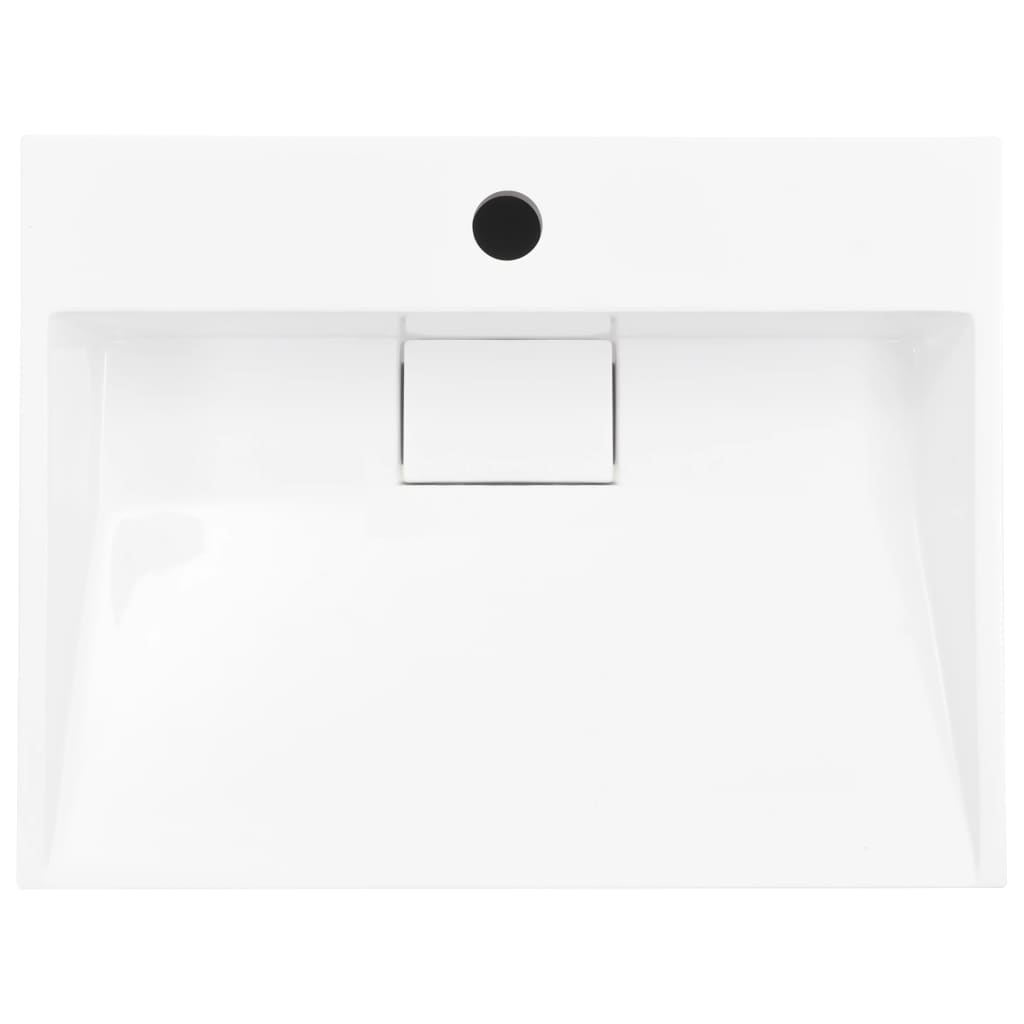 Wastafel Mineraal Gegoten/Marmer Gegoten Wit