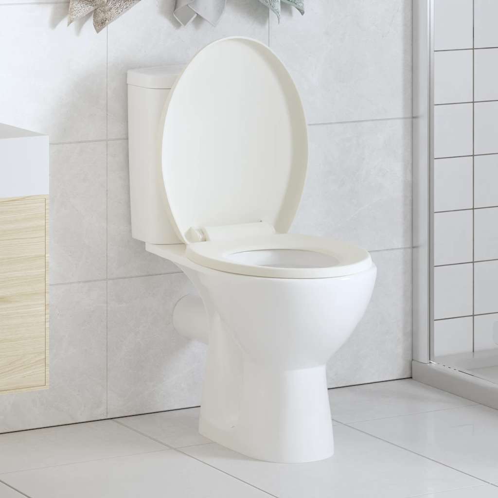 Toiletbril Soft-Close Met Quick-Release Ontwerp Vierkant