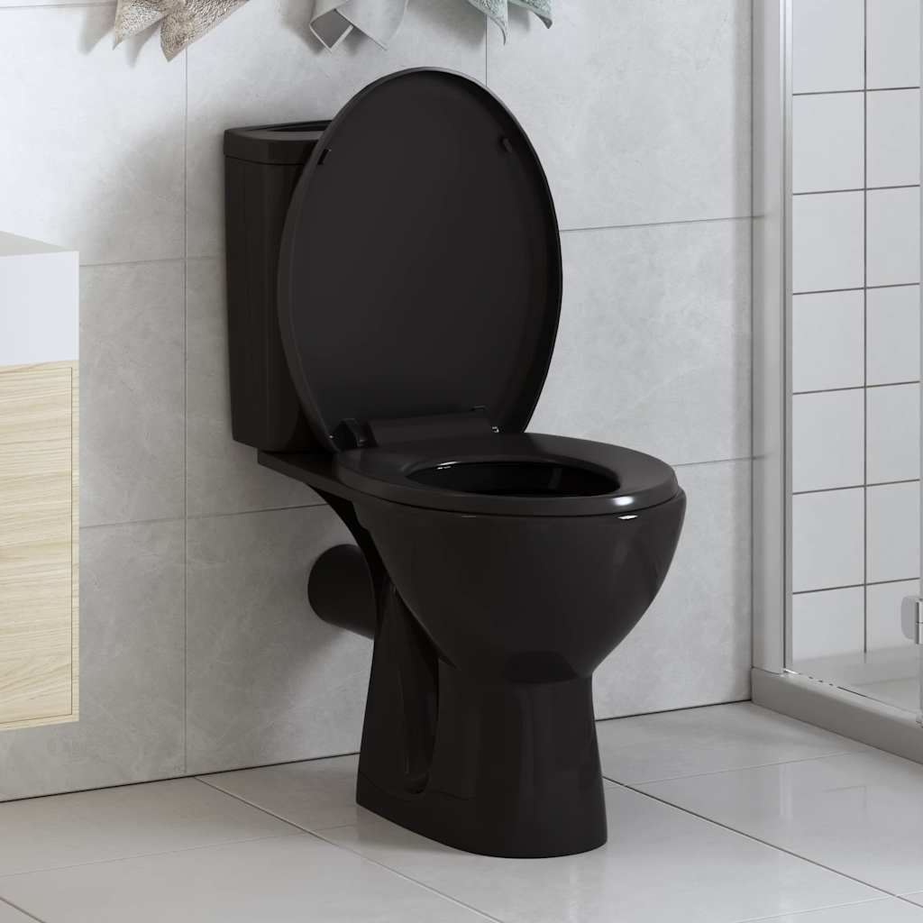 Toiletbril Soft-Close Met Quick-Release Ontwerp Vierkant