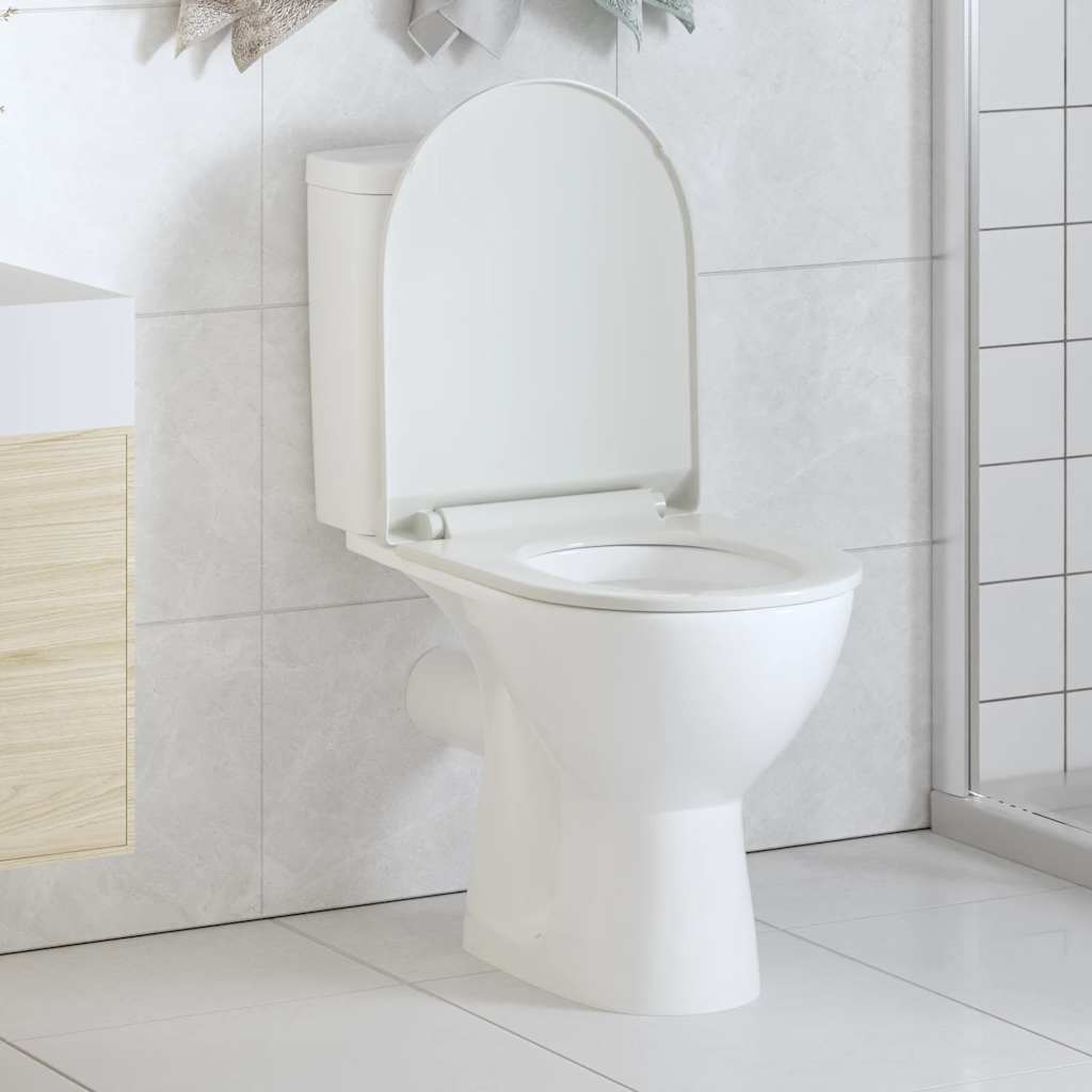 Toiletbril Soft-Close Met Quick-Release Ontwerp Vierkant