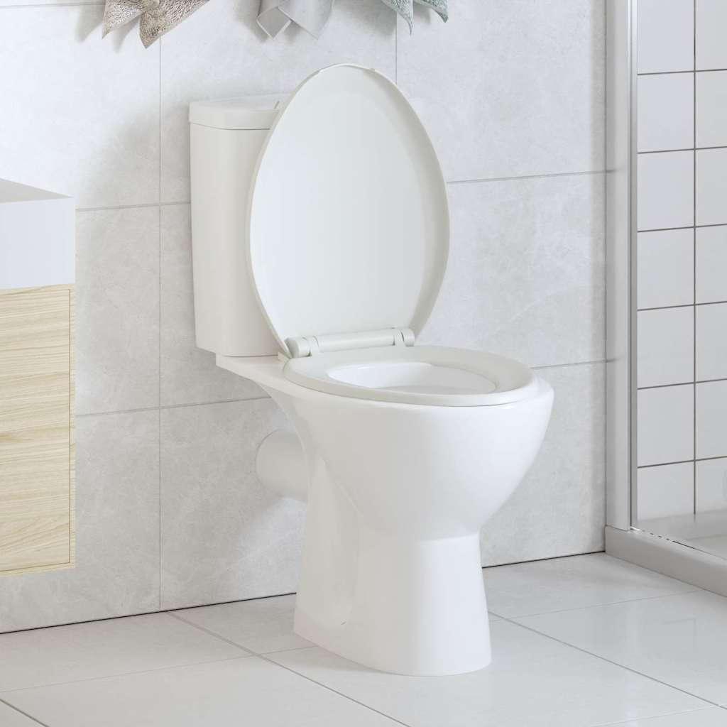 Toiletbril Soft-Close Met Quick-Release Ontwerp Vierkant