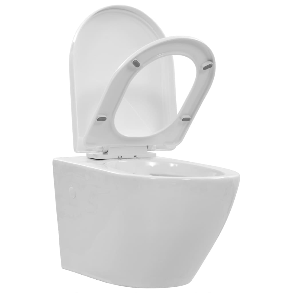 Hangend Toilet Randloos Keramiek