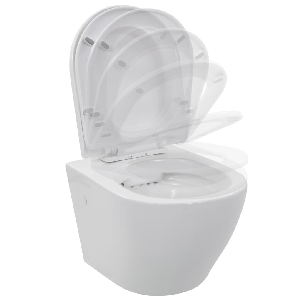 Hangend Toilet Randloos Keramiek