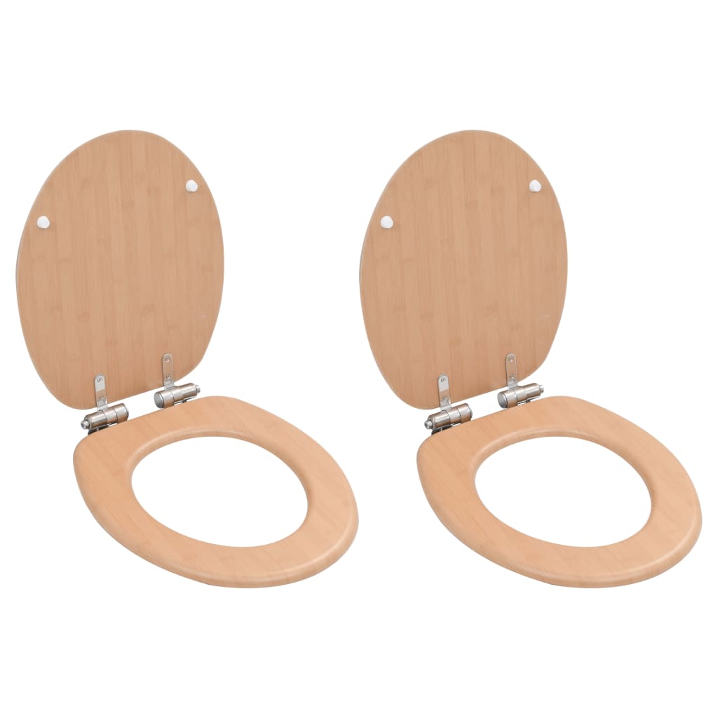 Toiletbrillen Met Deksel 2 St Mdf