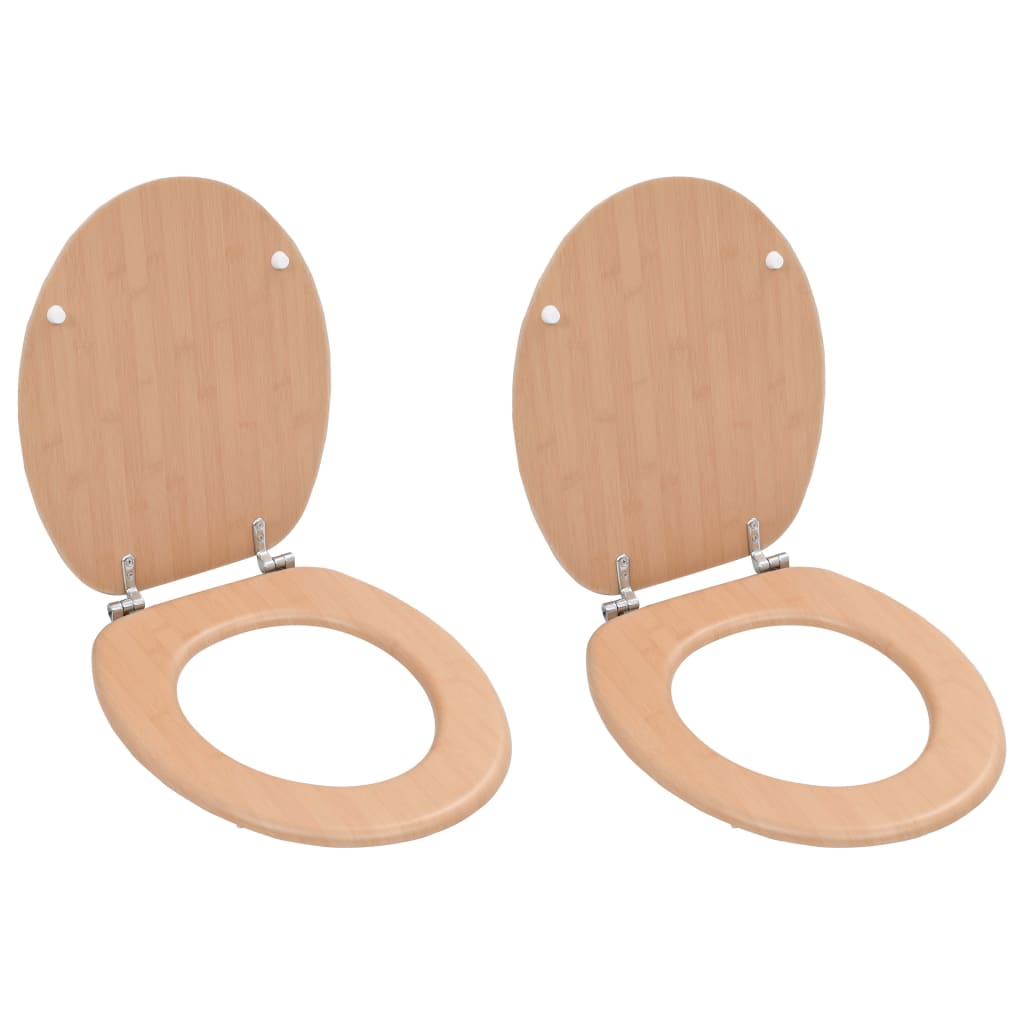 Toiletbrillen Met Deksel 2 St Mdf