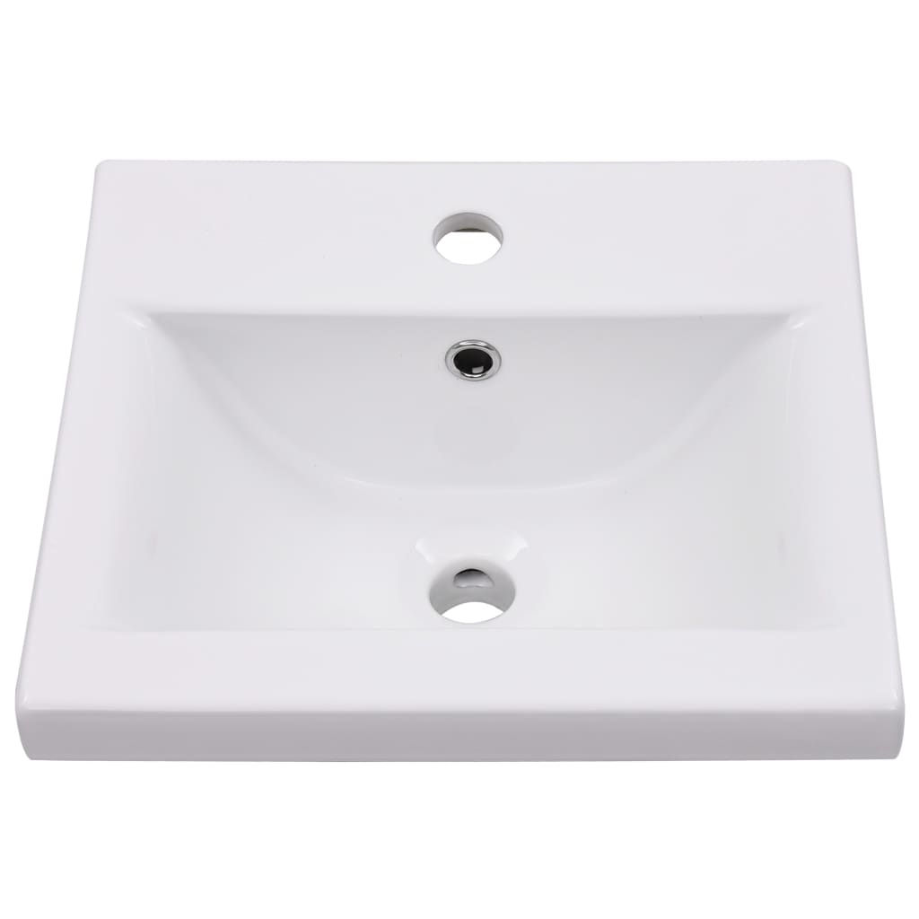 Inbouwwastafel Keramiek Wit
