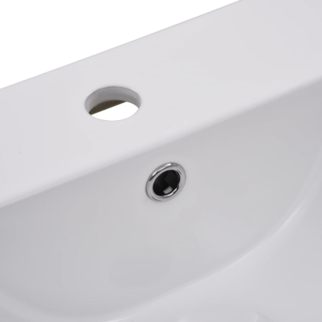 Inbouwwastafel Keramiek Wit