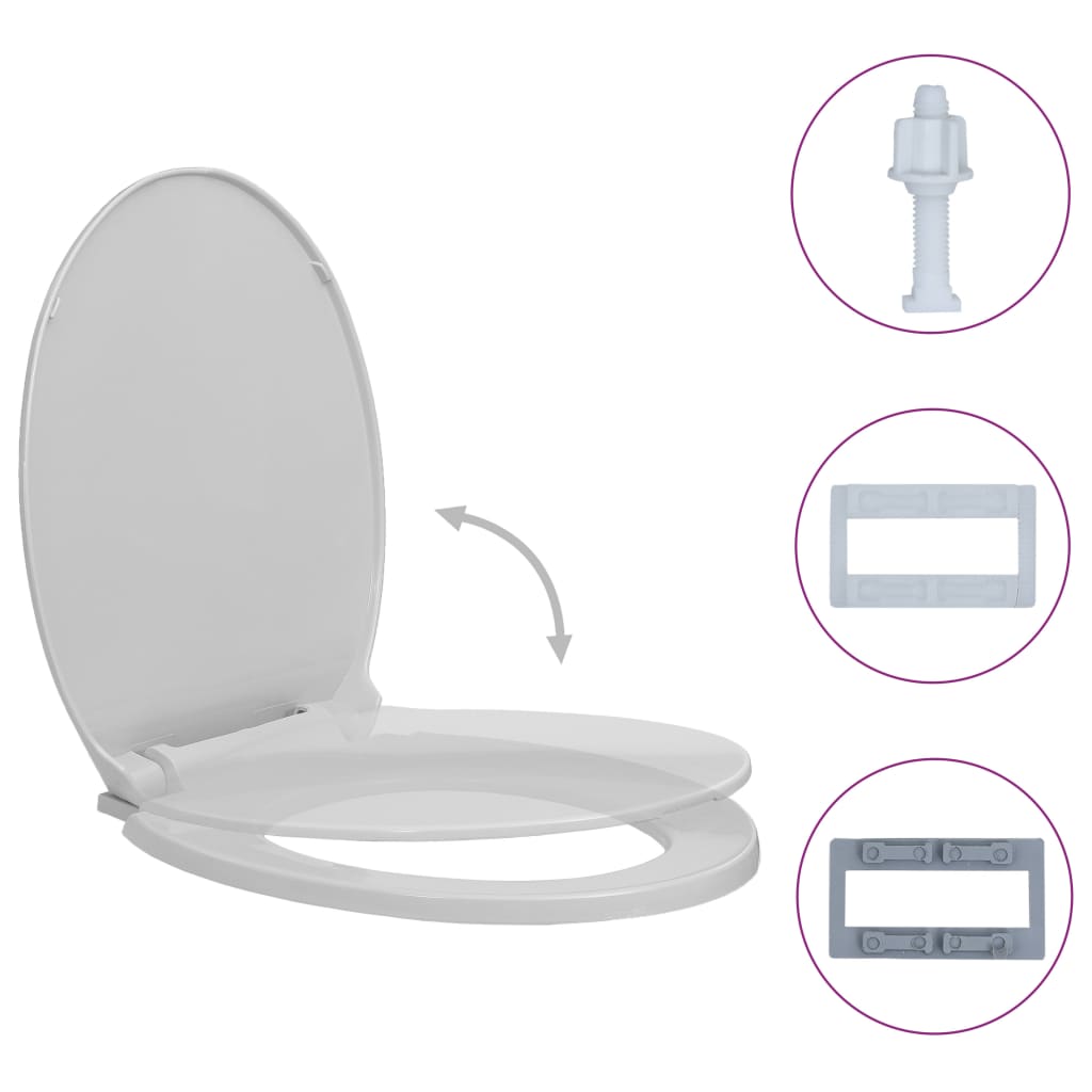 Toiletbril Soft-Close Ovaal