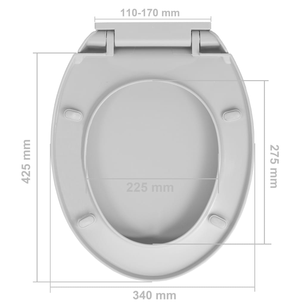 Toiletbril Soft-Close Ovaal