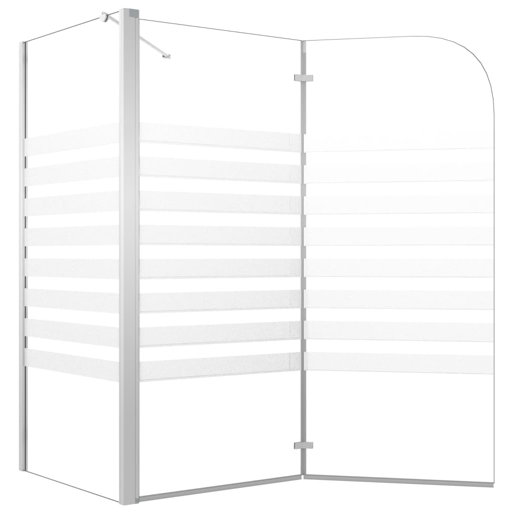 Badwand 120X68X130 Cm Gehard Glas