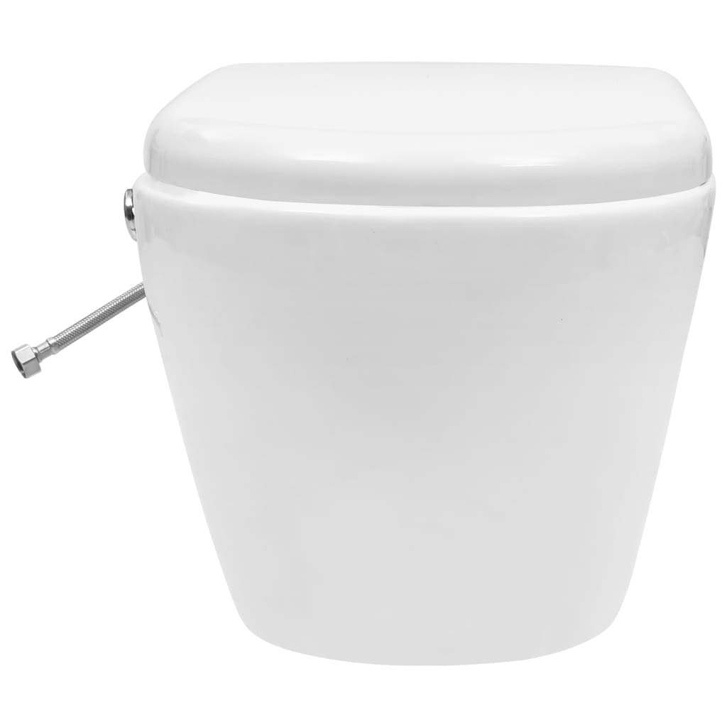 Hangend Toilet Randloos Met Bidetfunctie Keramiek