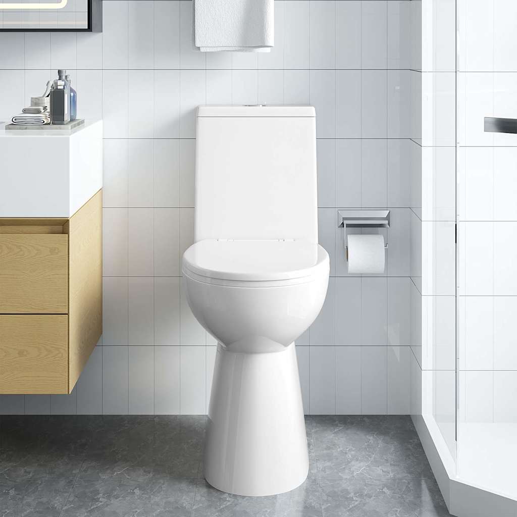 Randloos Toilet 7 Cm Extra Hoogte Soft-Close Keramiek