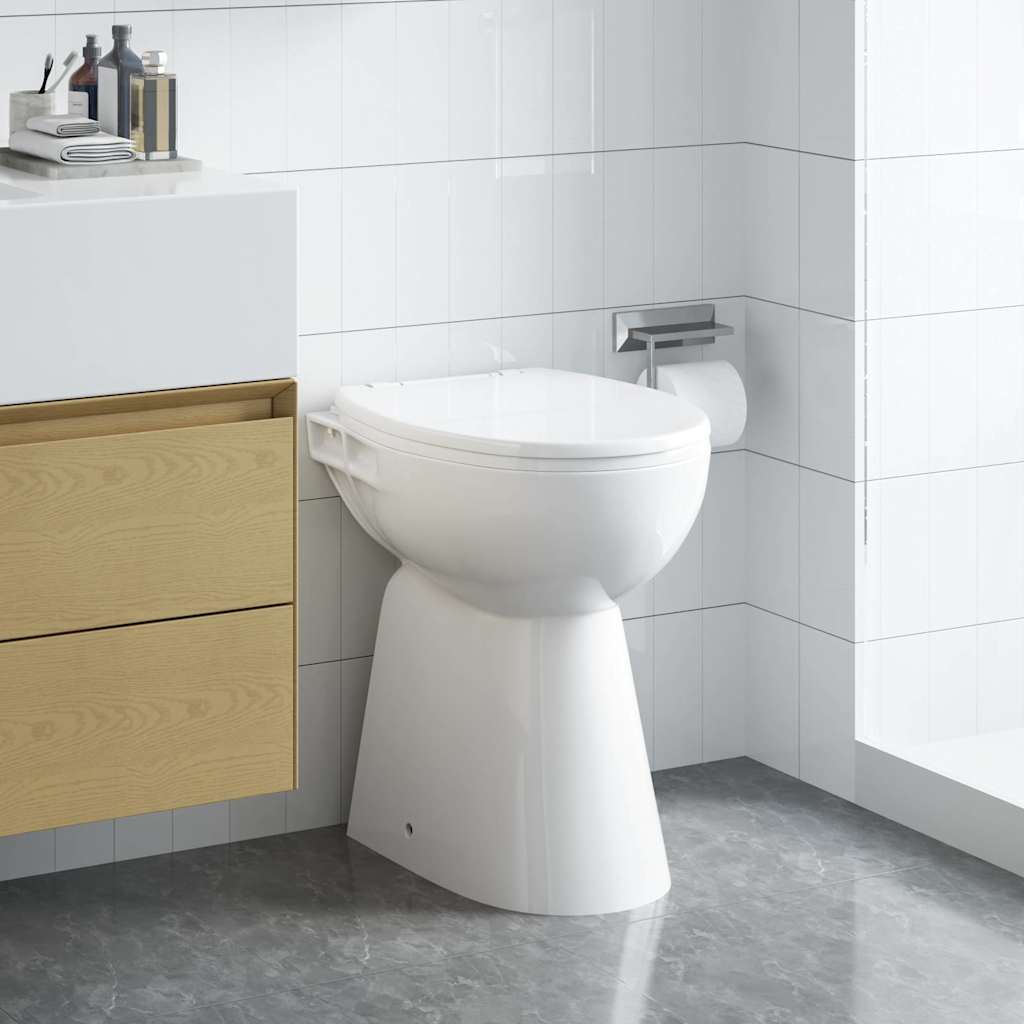 Randloos Toilet 7 Cm Extra Hoogte Soft-Close Keramiek