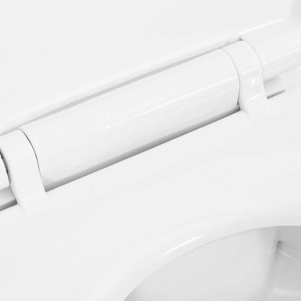 Randloos Toilet 7 Cm Extra Hoogte Soft-Close Keramiek
