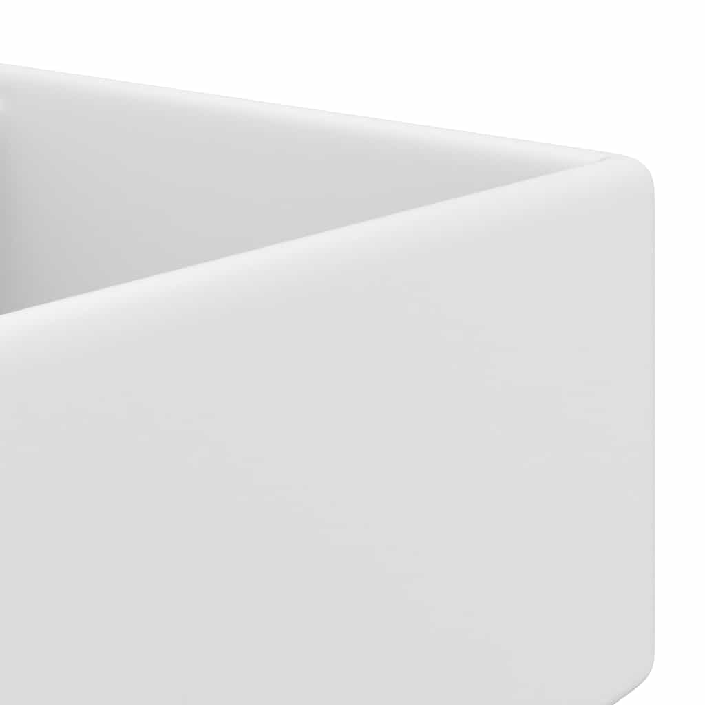 Wastafel Met Overloop Vierkant 41X41 Cm Keramiek