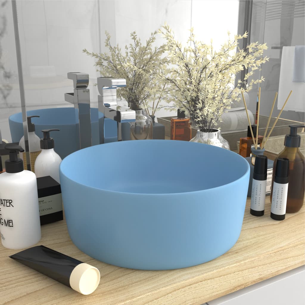 Wastafel Rond 40X15 Cm Keramiek