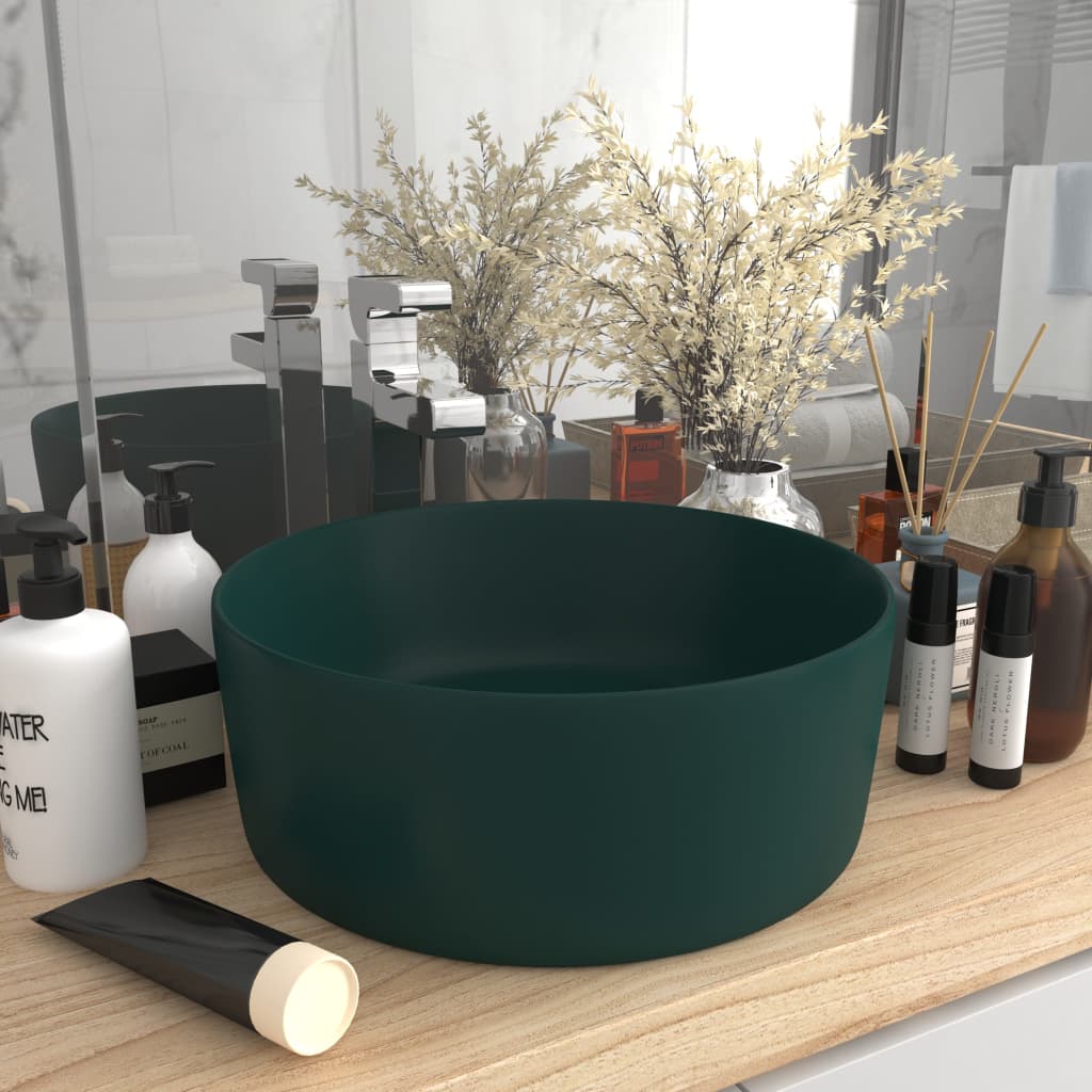 Wastafel Rond 40X15 Cm Keramiek