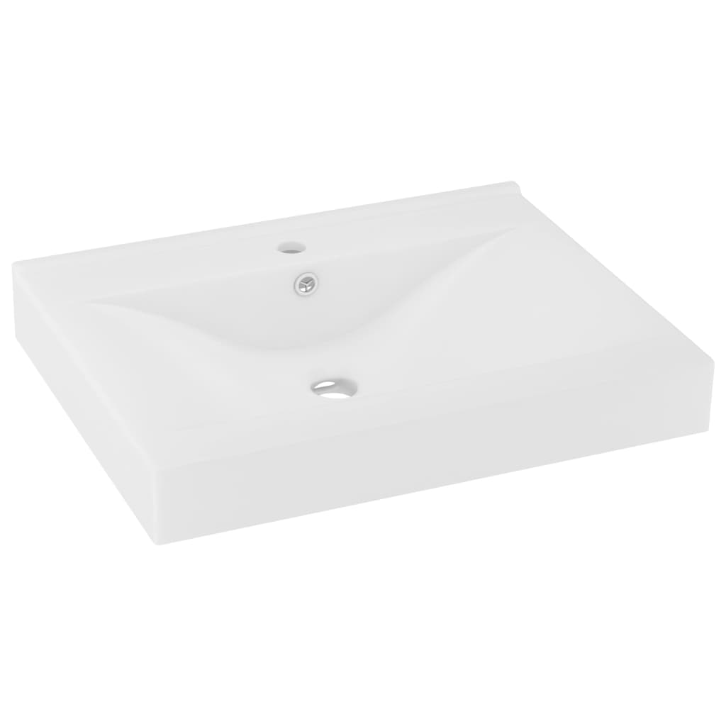 Wastafel Met Kraangat 60X46 Cm Keramiek