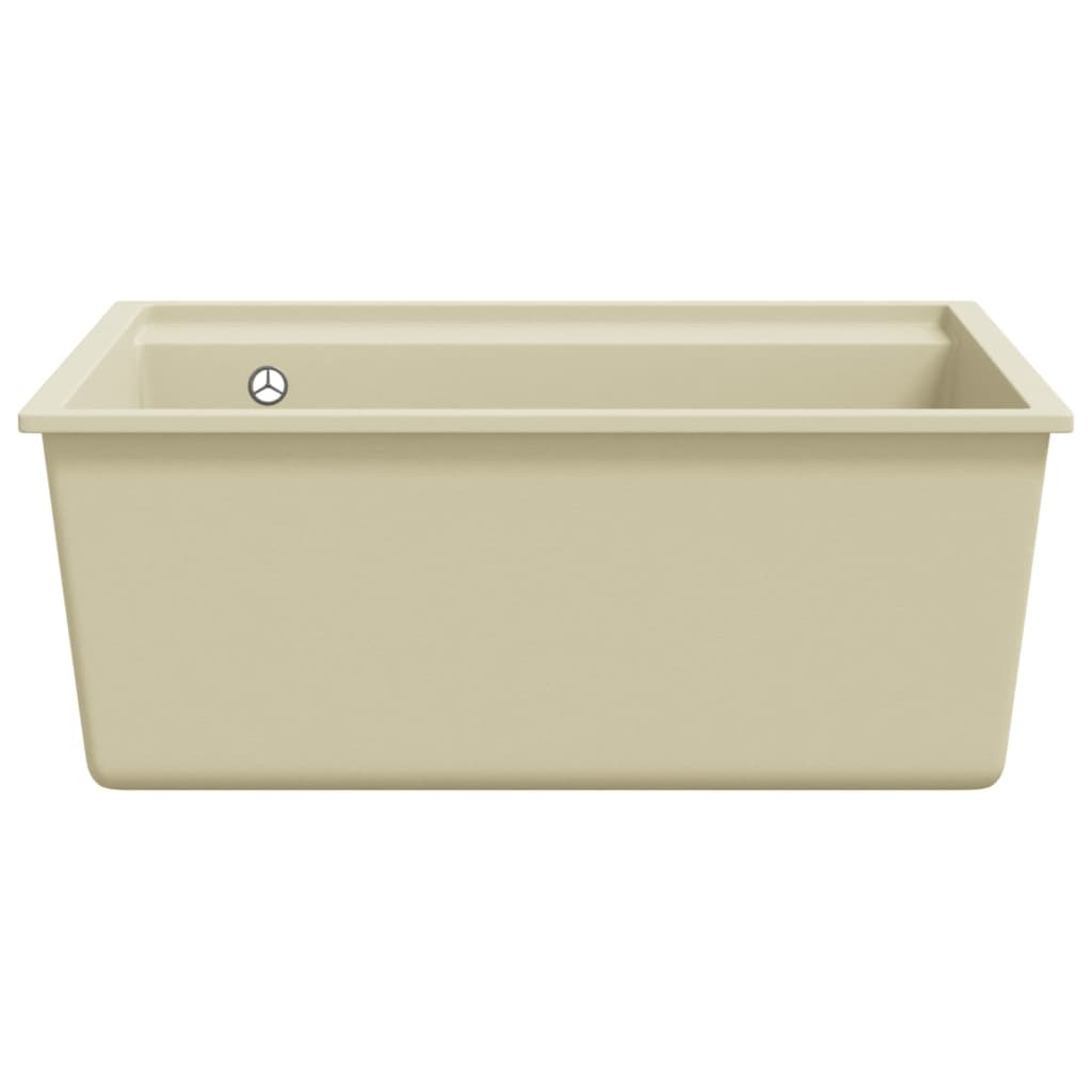 Gootsteen Met Overloopgat Graniet